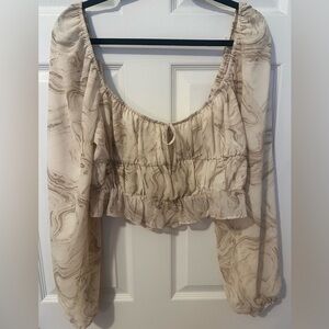 Angel Girl Cropped Babydoll Top